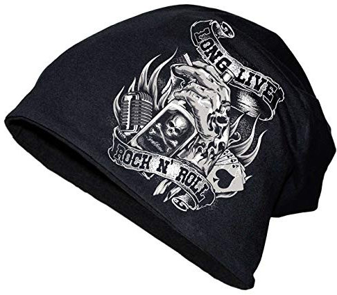 Spaß Kostet Long Beanie Rockn Roll Motiv Rockabilly Größe M bis XXL