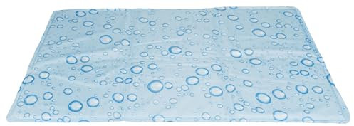 Trixie Kühlmatte für Hunde und Katzen, 28779, 90 x 50 cm, hellblau, kühlt für mehrere Stunden, durch Körperkontakt