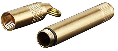 Pilulier Porte-Bouteille de Pilule en Laiton Récipient de Cure-Dents de Cigarette Étui à Médicaments pour Cure-Dents de Poche pour Une Utilisation en Extérieur