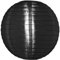 5 x Schwarz Lampions Nylon 25 cm