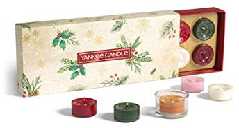 Yankee Candle Gift Set | Christmas Scented Candles | 10 Tealights & 1 Holder | Magical Christmas Morning Collection