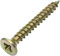 Aerzetix - C45143 - Lot de 100 - Vis à Bois - Ø3x25mm - en Acier Laitonné Métal - Tête Fraisée - à Empreinte Cruciforme Pozidriv - Couleur Laitonné
