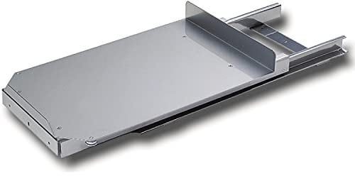 PEKA 200.0395.02 Silber Getränkekistenregal-Auszug Porter mit Türabweisrolle, Tragkraft 100kg Stahl