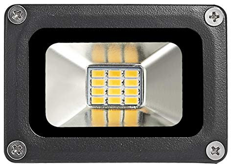 10W LED Proiettore Impermeabile IP65 12V Luce di Sicurezza Esterna a Bassa Pressione 1000LM 3000K Luce Calda Faretto Esterno Lampada da Parete per Giardino Cortile Garage Magazzino Tetto Parco Giochi