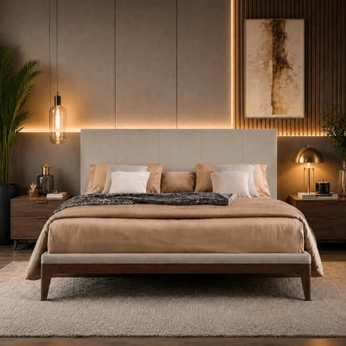 P17 - TESTIERA | Spalliera in Ecopelle | Colore Grigio | Cuciture Righe | Dimensioni L.160 H.60 |