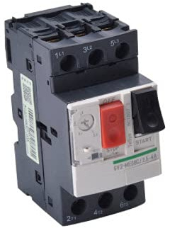 ECI Électrofournitures, protège-moteur réglable 4 – 6,3 Ah, 3 modules, DIN GV2me, protection du moteur