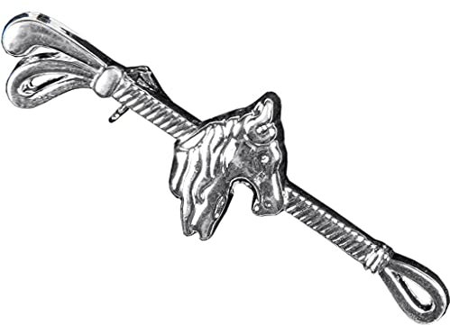 HKM Unisex – Erwachsene Plastronnadel Schmuck, Silber, Einheitsgröße