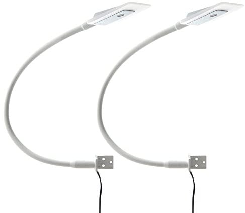 kalb | LED Bettleuchte Leseleuchte Flexleuchte Nachttischlampe Leselampe Nachtlicht, Auswahl:2er Set weiß
