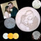 Mondlampe Personalisierte, Benutzerdefinierte 3D Mondlampe mit Foto, 3 LED-Farben, Dimmbar, mit Holzständer, Fernbedienung und Touch-Steuerung, Geschenke für Sie/Ihn, Geburtstagsgeschenke, 10 cm