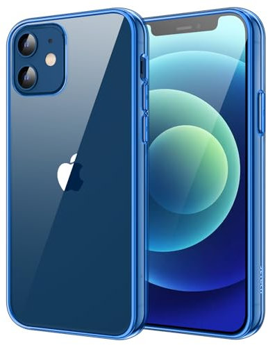 JETech Case for iPhone 12 mini 5.4-Inch, Shockproof Bumper Phone Cover, Anti-Scratch Clear Back (Blue)