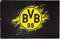 BVB Borussia Dortmund Flagge 150 x 100 cm, Hissfahne schwarzgelb mit Emblem
