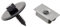 10x Unterfahrschutz Blech Schraube & Fixclip Mercedes W124 W125