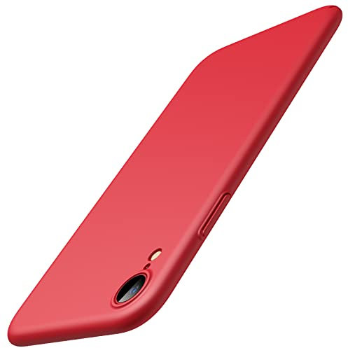 JETech Aufgerüstet Dünn (0,85 mm Dünn) Hülle für iPhone XR 6,1 Zoll, Kameraschutz Vollständiger Schutz, Ultradünn Leichtes Handyhülle Mattes Hartes PC (Rot)