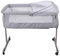 HUOLE Lit Bébé Cododo - Berceau Cododo Bébé avec Matelas,2 en 1, Lit d'Appoint, Lit Parapluie Bébé, Berceaux,Mini Berceau, inclinable, Matelas Inclus, (96 * 57 * 77cm (Gris))