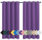 MENGH Occultants à Pattes 120x120cm Violet Tissu Occultant pour Rideau, Isolation Thermique Installation Facile Anti Moisissure Antibactérien, pour Salon Chambre Décoration