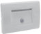 Faretto segnapassi da interno lampada da muro Ip20 LED con sensore di movimento 1,3W ad incasso per scatola cassetta 503 scale nero bianco (1,3W - bianco - luce calda 3000K)