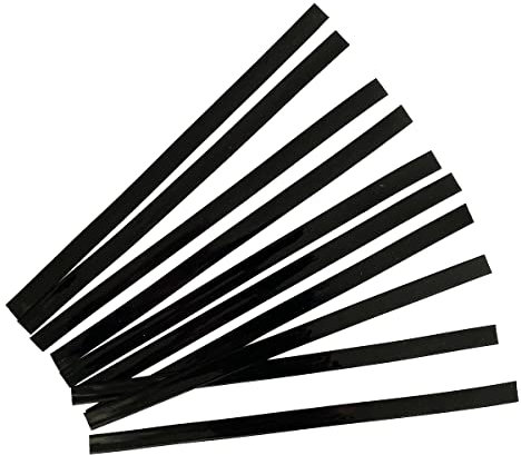 10pcs 0.9 * 20cm Italian Glue Keratin Bonding Glue Fusion Flat Tip For Fusion Human Hair Extensions(BLACK)