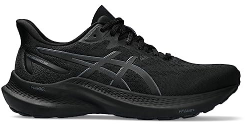 ASICS Damen GT-2000 12 Laufschuh, Schwarz/Schwarz, 5,5 breit