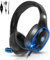 YOTMS H-8 Casque de Jeu PC pour PS4, PS5, Manette, Casque Xbox One avec Son stéréo, Casque Supra-auriculaire antibruit avec Micro, lumière LED, contrôle du Volume (Noir)