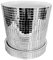 AUklOPVZZ Mirror Shining Square Shape Plant Pot - Durable And Stylish Disco Ball Planter Pot With Drainage Hole Glass, 12.8cm