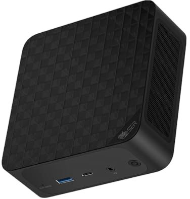 Beelink EQR6 Mini PC, AMD Ryzen 7 6800U (8C/16T up to 4.7Ghz), 32G LPDDR5 RAM 500GB PCIe4.0 SSD Mini Computer, WiFi6, BT5.2, 4K Dual HDMI, Dual 1000M LAN, USB3, Type-C