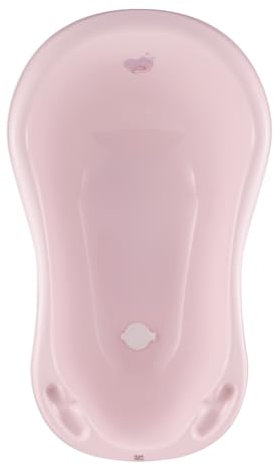 Hylat Baby - Hug Me Rosa - Babywanne mit Stöpsel - TÜV Rheinland zertifiziert - stabil und bequem, Ideal für Neugeborene und Babys bis zu 12 Monaten - Lite-Kollektion - Praktische, Kinder, Baden