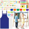 Kinder Staffelei, 3-in-1-Staffelei zum Malen mit Magnettafel, Zeichenpapier, tafel kinder, magnettafel kinder, Höhenverstellbar Standtafel,Geschenk für Kinder,Blau