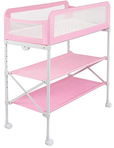 MObyat Baby Wickeltisch,Babypflegetisch, faltbar, höhenverstellbar, Multifunktionsbad, Anti-Spuck-Milch, Babybett, 3 Farben, 0–3 Jahre alt