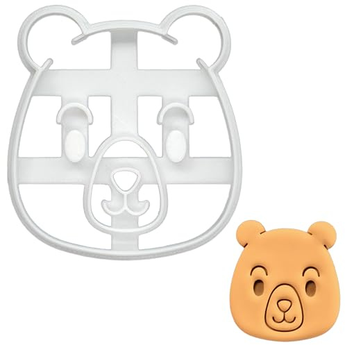 BAKERLOGY Emporte-pièce Ourson (Ursidae) - Conception détaillée d'emporte-pièces pour la pâtisserie et l'artisanat, adaptée au fondant, à la pâte, à l'argile