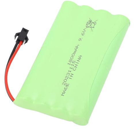 Batterie au Lithium de 9,6 V, 1 800 mAh, Puissance Durable, légère et pour Voiture, Bateau et Camion télécommandée