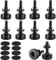 Elitecran Lot de 8 Pieds réglables pour niveleurs de Meubles, vis de réglage 3/8-16 vis de réglage Pieds réglables M10 avec écrou d'entraînement pour Pieds de Meubles Pieds de Meubles en Bois