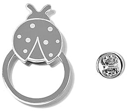 BRERA 67 - Porta occhiali uomo spilla, Portaocchiali per occhiali da sole e da vista, Supporto per occhiali magnetico o con pin color argento, Reggi occhiali