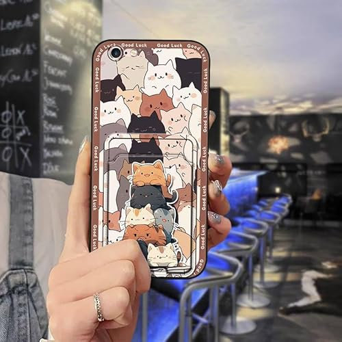 Lulumi-Phone Case For iphone 6 Plus/6S Plus/ip6Plus/ip6S Plus, phone case Cute Graffiti Back Cover mobile phone case Durable Silicone Full wrap Card slot cell phone sleeve Cover