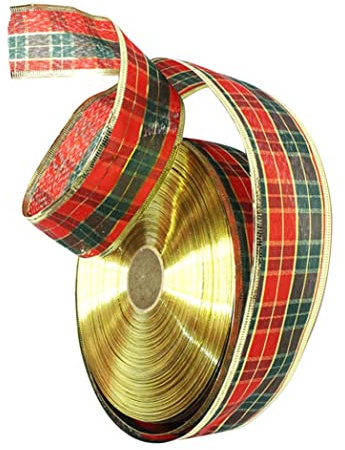 Scottish Plaid Ribbon Wrader präsentiertes Stoffband für Hochzeitshäuser Geschenkverpackung Kunsthandwerksmaterial.