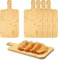 5 Pack Wood Cutting Boards with Handle, Wooden Chopping Board Bamboo Cutting Board Serving Cutting Board Bulk for Kitchen Food Prep Vegetables Bread Sandwich, 16 x 8 inch