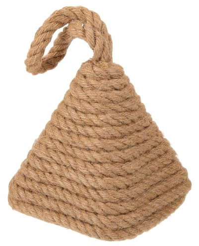 NUOBESTY Weighted Door Stopper Outdoor Door Stop Garden Decor Cotton Woven Ball Stop