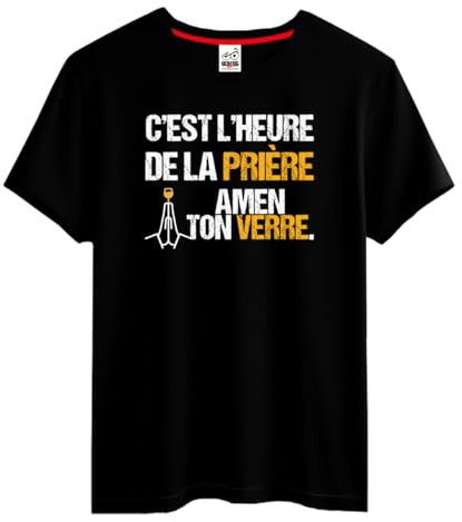 BOLOSS - T-Shirt Humour Alcool Homme/Unisex, Cadeau Papa, Beau-Père, Papy, Alcool, Apéro, Vin, Cadeau Homme Noël Anniversaire, Tee Shirt Blague, Drôle, Comique
