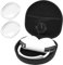 ProCase Kopfhörer Tasche Headphone Case für AirPods Max 2020 mit 2 Intelligenten Silikonabdeckungen, Reisetasche für Kopfhörer Tragetasche Headset Hülle Etui für AirPods Max Kopfhörer -Schwarzklar