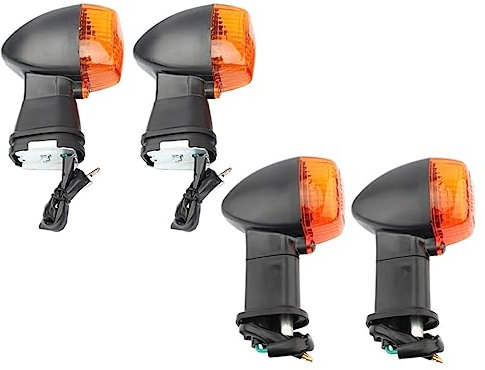 Blinker Motorrad Motorrad Vorne Hinten Blinker Anzeige Lichter Brems Blinker Teile Passend for Kawasaki Ninja ZX6 ZX6R ZX6RR ZX7R ZX9R ZX10R ZX12R Motorrad Blinker(Turn Signal Set)