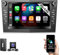 ESSGOO 4+64G Android 14 Wireless Carplay and Android Auto 2 DIN Car Stereo Radio For Vauxhall/Opel Corsa C D Zafira B Astra G H, 7 inch Touchscreen Bluetooth FM GPS SWC WiFi+AHD Camera & DAB+ BOX