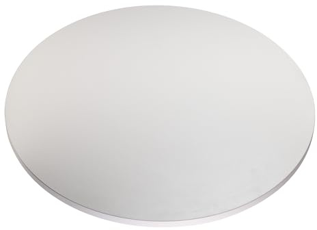 KOLM Laminat-Tischplatte | Ø 90 cm | Grau | FSC-Zertifiziert | Robust