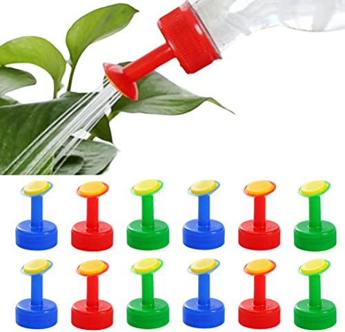 Arroseur supérieur de Bouteille, 12 pièces, arroseur de Bouchon Bouteille en Plastique et buse d'arrosage supérieure pour l'arrosage des Plantes et l'irrigation du Jardin