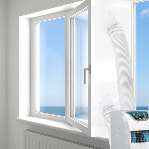 500cm Klimaanlage Klima Fensterabdichtung für Mobile Klimageräte | Wasserdichte Selbstklebend Klimaanlage Fenster Abdichtung für Flügelfenster Dachfenster