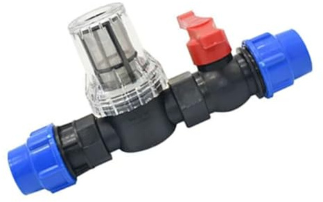Helilyco Connettori rapidi per tubi in polietilene da 25 mm e 32 mm, raccordi per valvola in plastica, per irrigazione da giardino, fattoria, gestione dell'acqua, nero, confezione da 2