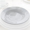 Saturnia Confezione 6 Piatti Porcellana Bianca Serie Ischia Made in Italy (6 Piatti Fondi 23cm)