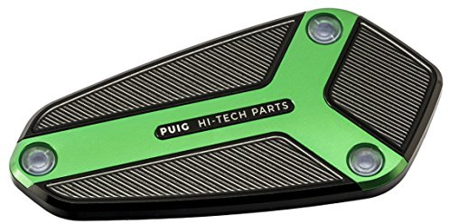 Puig 9277V Brems- und Kupplungsflüssigkeitsbehälterdeckel aus CNC-gefrästem eloxiertem Aluminium mit Hi-Tech-Design für Schutz und Ästhetik, Grün