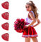 Markcur Cheerleading Pompons Cheerleader Pompoms Sport Prost Ball Tanz Verrücktes Pompoms Rot