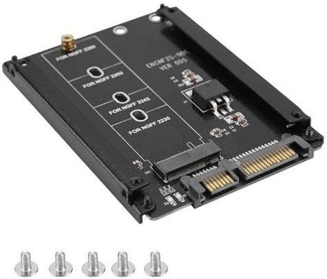 M.2 NGFF zu SATA Adapter, Hochleistungs 22pin M.2 NGFF zu SATA Adapter Plug-and-Play M.2 zu SATA M Schlüssel für WinXP/ 8/7/Lin ux/M ac