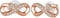 Arrebol Unendlichkeit Ohrringe Damen 925 Sterling Silber Ohrstecker Infinity mit Herz Zirkonia Ohrschmuck Rosegold Für Frauen mit Geschenkbox