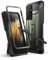 SUPCASE Unicorn Beetle Pro S Pen Slot Holder Dual Layer Rugged Holster Case für Samsung S21 Ultra, Metallic Blau